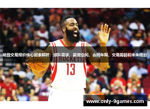 哈登交易报价核心因素解析：球队需求、薪资空间、合同年限、交易筹码和未来规划