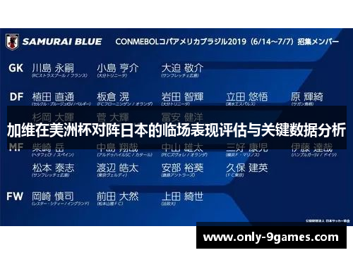 加维在美洲杯对阵日本的临场表现评估与关键数据分析